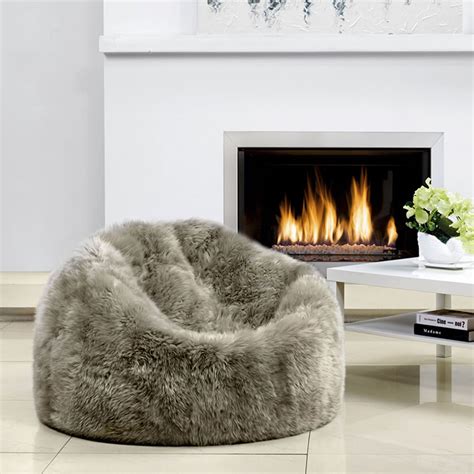 luxury fur bean bag chairs.